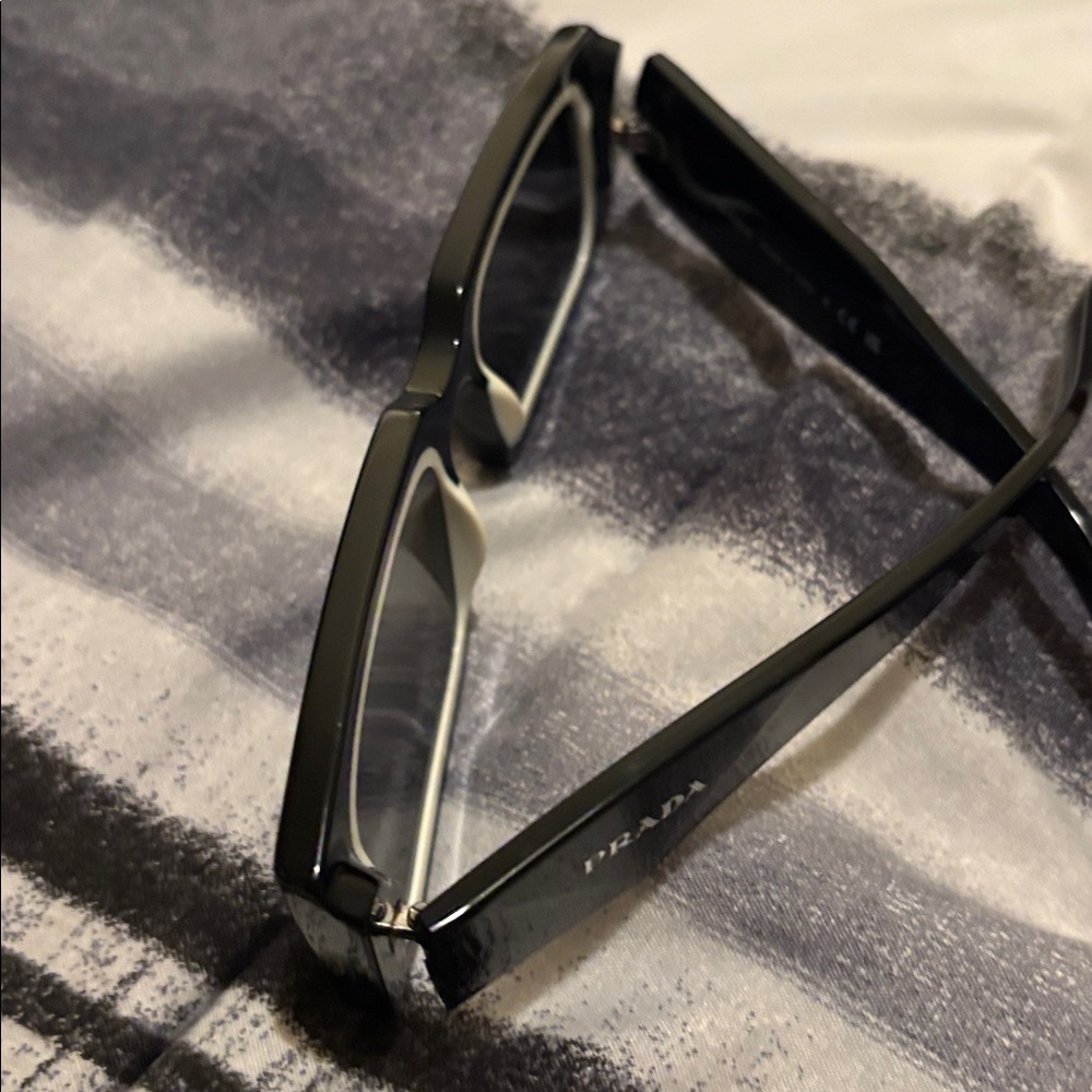 Prada Black Rectangular Sunglasses - image 2